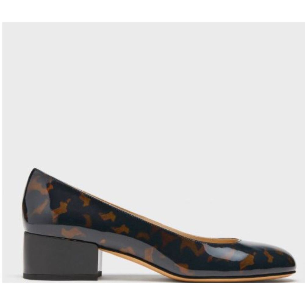 Theory Ballet Pump in Tortoiseshell Print Leather Pumps Sandals Sz 37  NWT 379